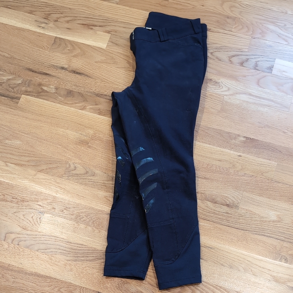 Women's Navy Gel Knee Patch Breeches
